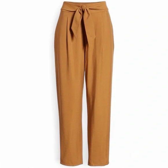 Leith Front Tie Trousers Tan Lion XS - Picture 2 of 12